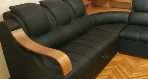 Перетяжка кожаного дивана. Асино